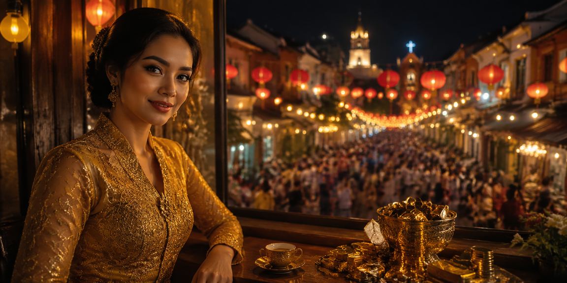 Hiburan kasino got7 dalam busana kebaya Melaka Malaysia